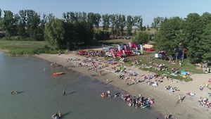 Widok z powietrza na plażę w Wąsoszu