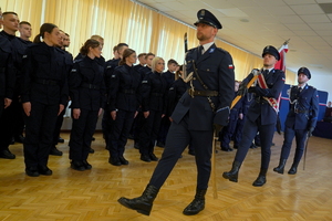 uroczystość ślubowania nowo przyjętych policjantów z udziałem między innymi Komendanta Wojewódzkiego Policji w Bydgoszczy, Wicewojewody Kujawsko-Pomorskiego oraz Kapelana kujawsko-pomorskiej Policji