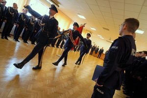 uroczystość ślubowania nowo przyjętych policjantów z udziałem między innymi Komendanta Wojewódzkiego Policji w Bydgoszczy, Wicewojewody Kujawsko-Pomorskiego oraz Kapelana kujawsko-pomorskiej Policji