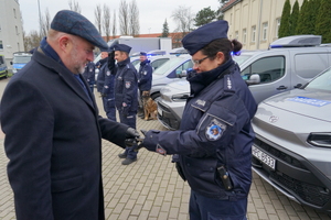 Uroczyste przekazanie pojazdów służbowych