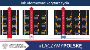 Zdjęcie przedstawia schemat korytarza życia