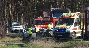 Zdjęcie przedstawia miejsce wypadku w miejscowości Gorzeń