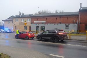 Policjanci podczas działa ,,Trzeźwy poranek&quot;