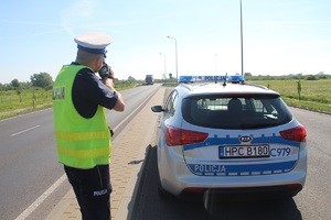 Policjant podczas służby