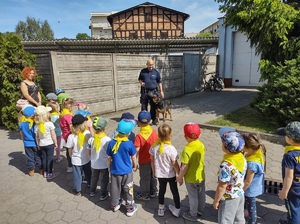 Spotkanie z przedszkolakami w komendzie