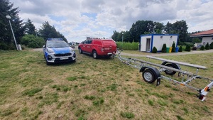 Wspólne działania funkcjonariuszy Policji i Państwowej Straży Pożarnej.