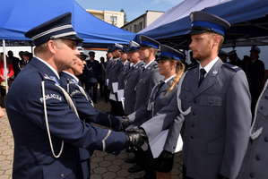 Święto Policji w Komendzie Powiatowej Policji w Nakle nad Notecią.