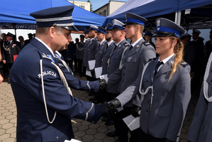 Święto Policji w Komendzie Powiatowej Policji w Nakle nad Notecią.