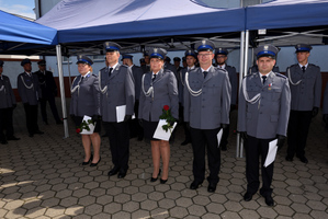 Święto Policji w Komendzie Powiatowej policji w Nakle nad Notecią.