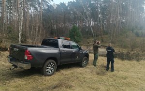 wspólne działania Straży Leśnej i Policjantów