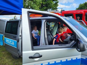 policjanci na festynie w Mroczy