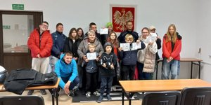 odwiedziny wychowanków w nakielskiej komendzie